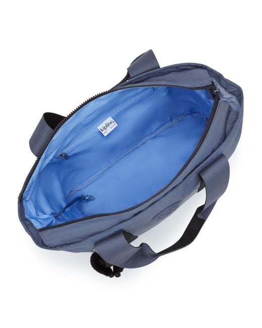 Kipling Blue Tote Minta L Relaxed Grey Large