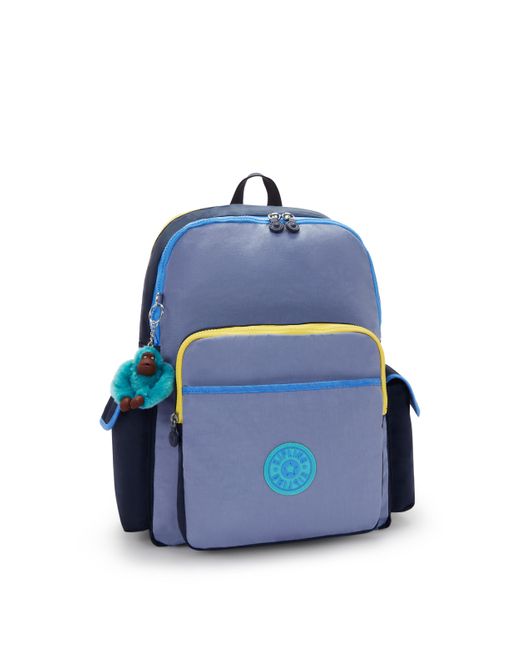 Kipling Blue Backpack Hoctor Slate Cb Travel Large 100% Polyamide