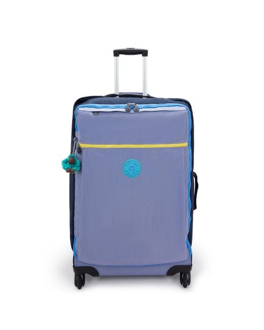 Kipling Blue Wheeled Luggage Darcey L Slate Cb Travel Large 100% Polyamide