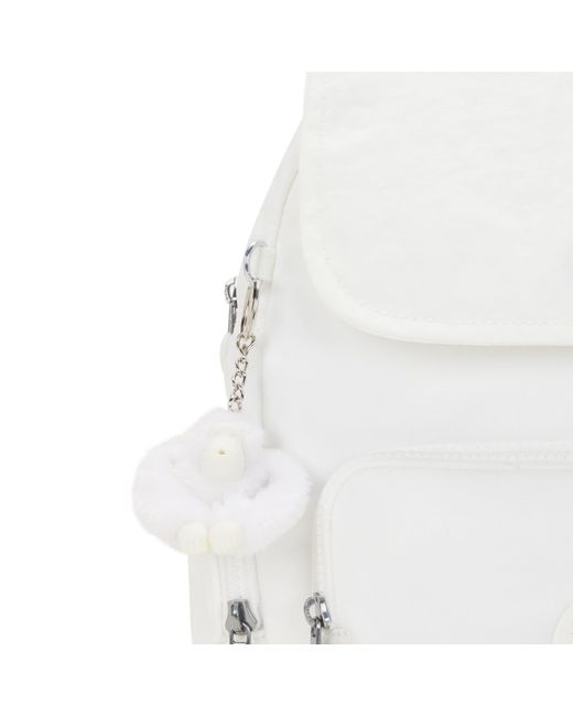 Kipling White Backpack City Zip S Pure Alabaster Small