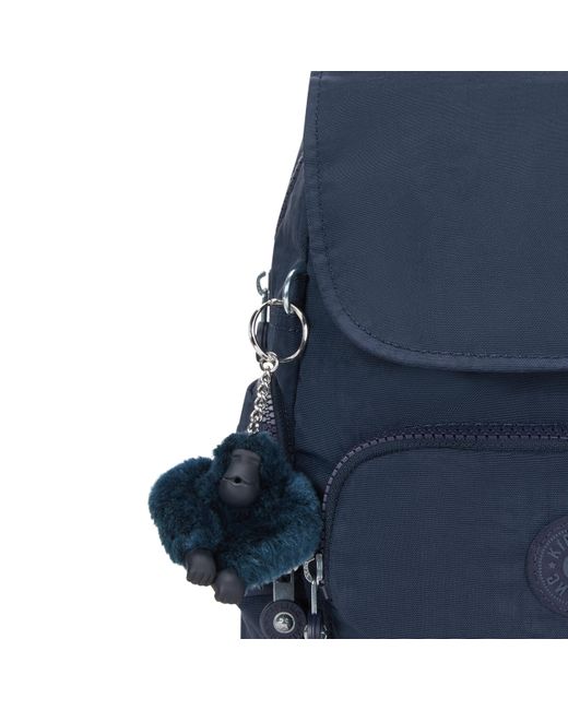 Kipling Blue Backpack City Zip Mini Muted Sage Combo Small