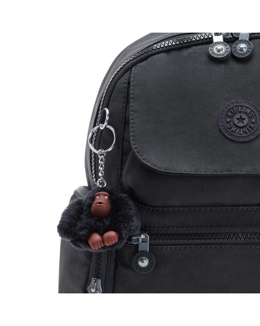 Kipling Black Backpack Matta Tonal Medium