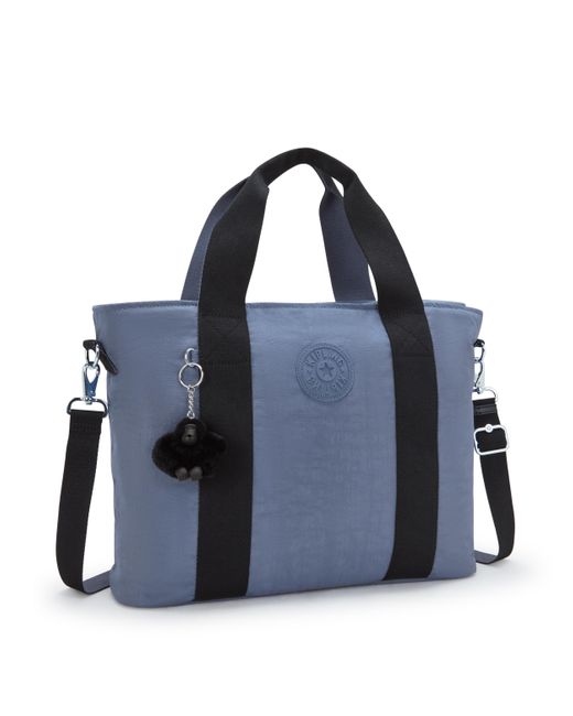 Kipling Blue Tote Minta L Relaxed Grey Large
