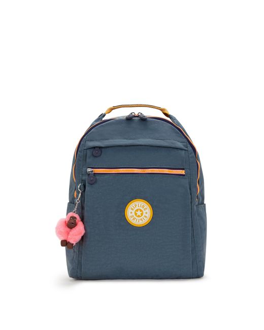 Kipling Blue Backpack Micah Nocturnal Grey Wb Medium