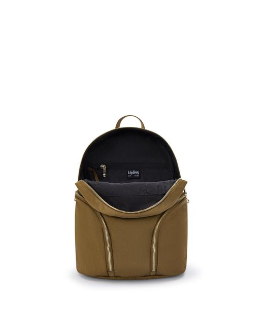 Kipling Green Backpack The City S Dry Laurel Spice Small