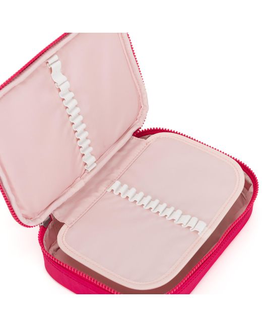 Kipling Pink Pouch 100 Pens True Large 100% Polyamide