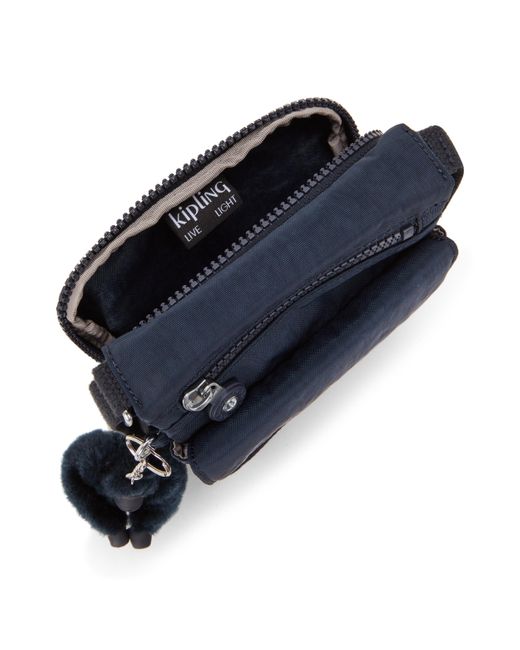Kipling Gray Crossbody Bag New Eldorado Bleu 2 Small 100% Polyamide