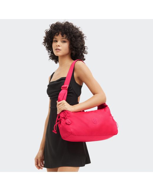 Kipling Pink Shoulder Bag Gwyn Simply Fuchsia Large