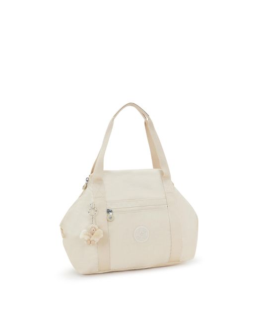Kipling White Tote Art Hideaway Medium