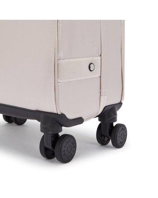 Kipling White Carry On Spontaneous S Metallic Glow Gold Small