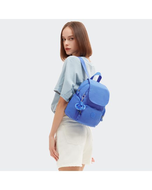 Kipling Blue Backpack City Zip Mini Havana Small