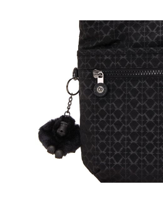Kipling White Crossbody Bag Arto Signature Emb Medium 100% Polyamide