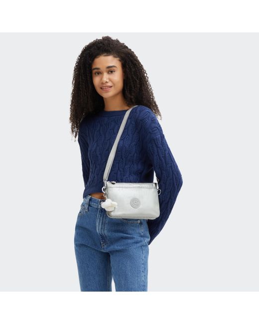Kipling Gray Crossbody Bag Riri Going Out Small