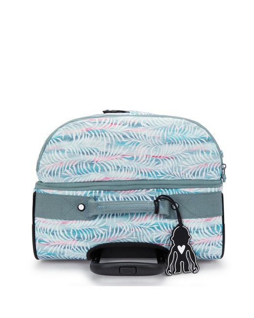 Kipling Blue Wheeled luggage Aviana M Palmtree Leaves Medium