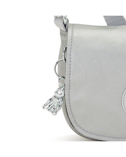 Kipling Gray Crossbody Bags Loreen Mini Bright Metallic Extra Small