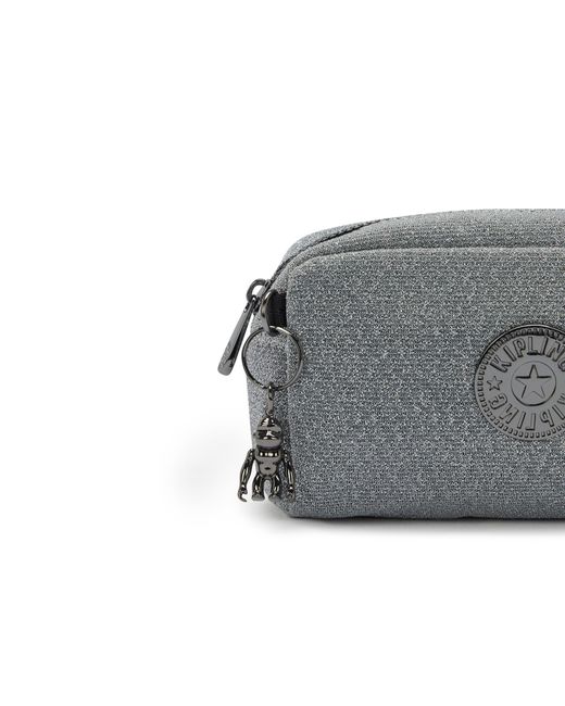 Kipling Gray Pouch Gleam Going Out Medium 100% Polyester