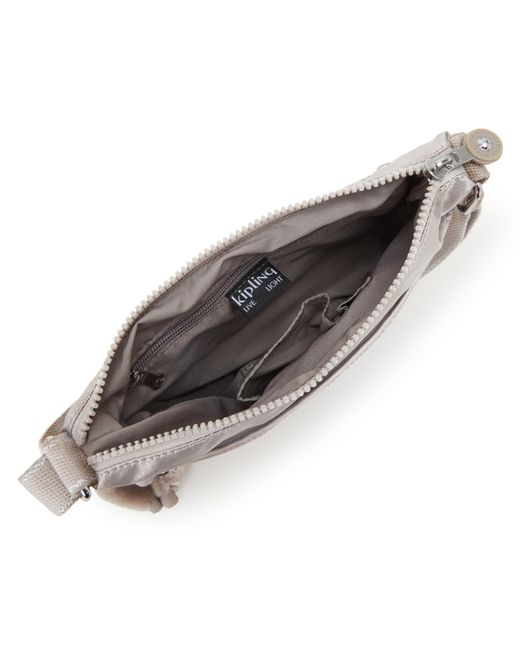 Kipling Gray Crossbody Bag Arto S Metallic Glow Gold Small