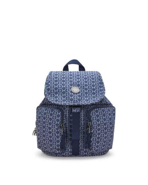 Kipling Blue Backpack Anto S Light Denim Jq Small