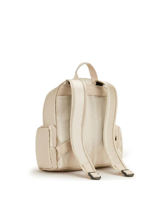 Kipling Blue Backpack Matta Starry Metallic Medium