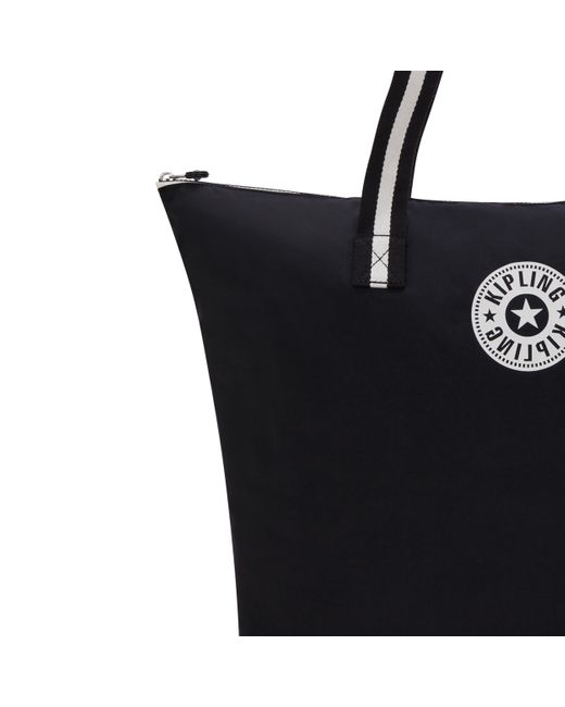 Kipling Black Tote Davian Up Hip Large 100% Polyamide