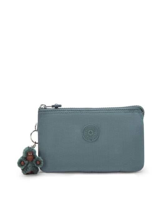 Kipling Blue Pouch Creativity L Dry Laurel Large 56% Recycled Polyamide, 44% Polyamide