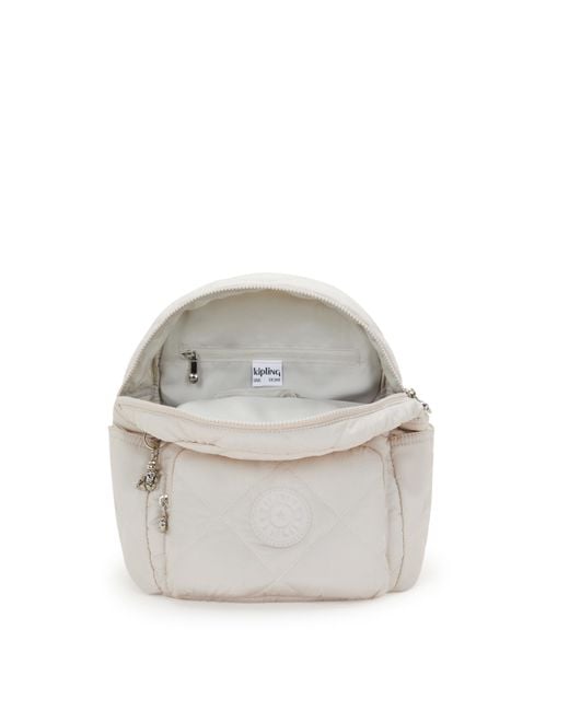 Kipling White Backpack City Pack S Airy Quilt Small