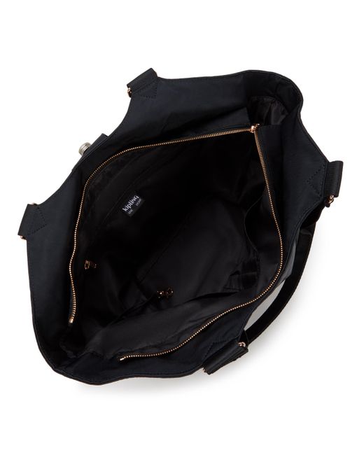 Kipling Black Tote Recicely Rose Spice Medium