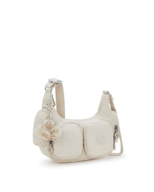 Kipling Natural Crossbody Bag Rikka Mini Signature Embossed Small