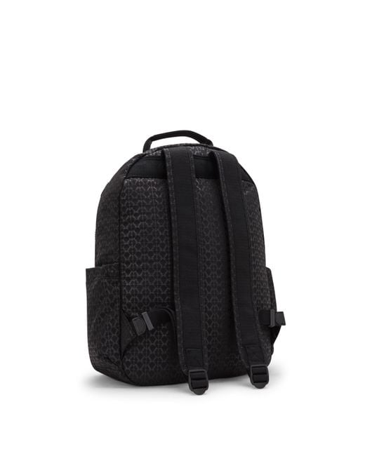 Kipling Blue Seoul Prt 15" Laptop Backpack