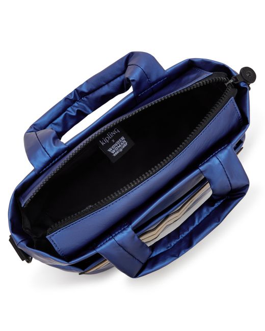 Kipling Blue Shoulder Bag Minta P Wonder Small 64% Polyamide, 36% Polyurethane