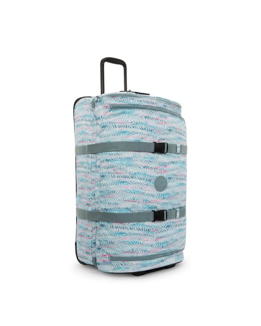 Kipling Blue Wheeled luggage Aviana L Palmtree Leaves Large