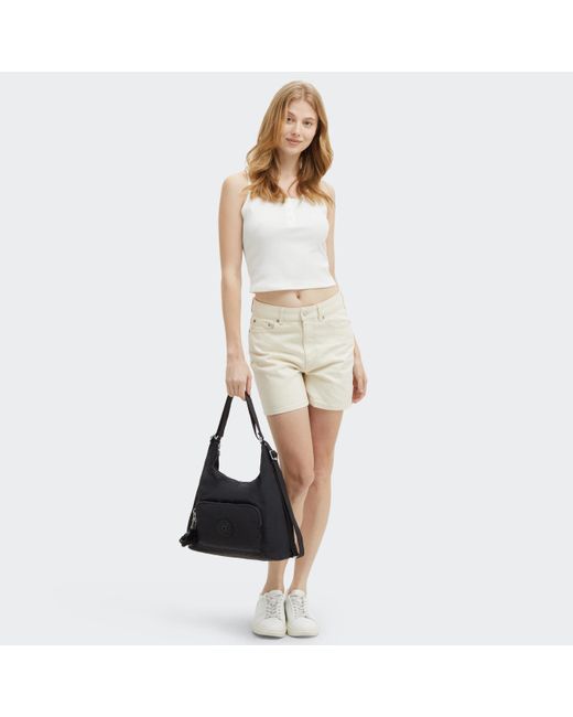Kipling Black Shoulder Bag Yenna Noir Medium