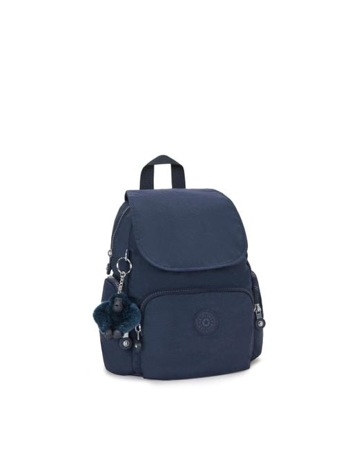 Kipling Blue Backpack City Zip Mini Muted Sage Combo Small