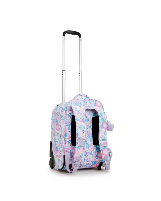 Kipling Blue Backpack Sari Aqua Flowers Large
