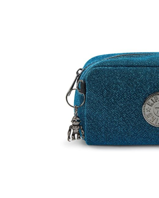 Kipling Blue Pouch Gleam Leaves Towel Medium 75% Cotton, 25% Polyester