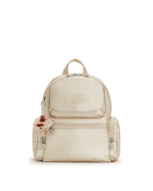 Kipling Blue Backpack Matta Starry Metallic Medium