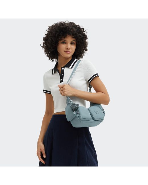Kipling Blue Crossbody Bag Rikka S Relaxed Grey Small