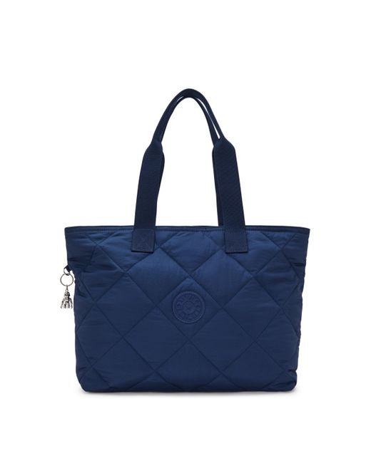 Kipling Blue Tote Colissa Up Airy Quilt Large