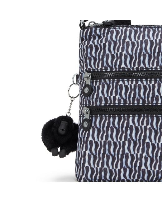 Kipling Blue Crossbody Bag Alvar Holiday Waves Medium