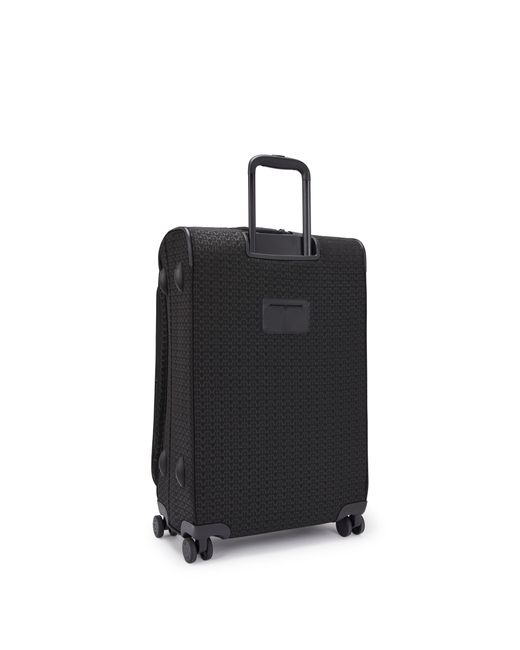 Kipling Blue Wheeled luggage New Youri Spin M Palmtree Leaves Medium