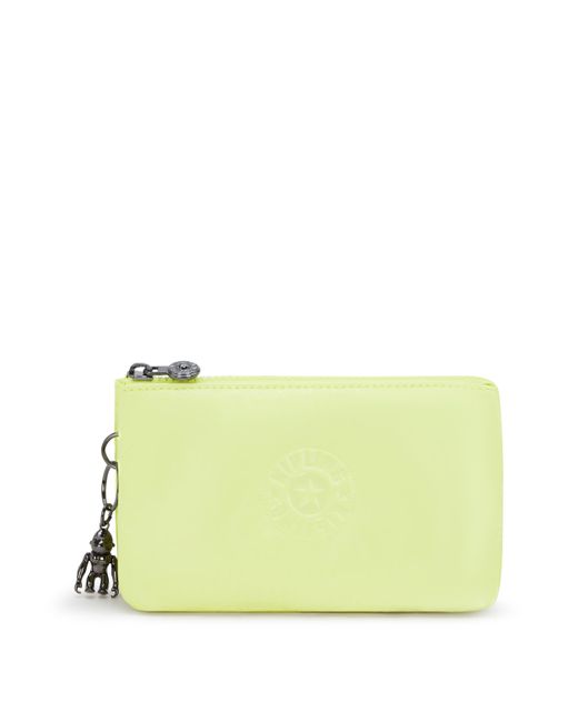 Kipling Yellow Pouch Creativity L Bright Sun Glam Large 70% Polyamide, 30% Polyurethane