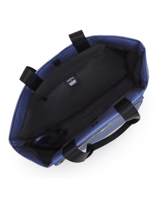 Kipling Blue Tote Raaja Wonder Large 64% Polyamide, 36% Polyurethane