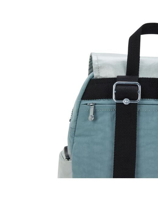 Kipling Gray Backpack City Zip S Pink Shine Bl Small