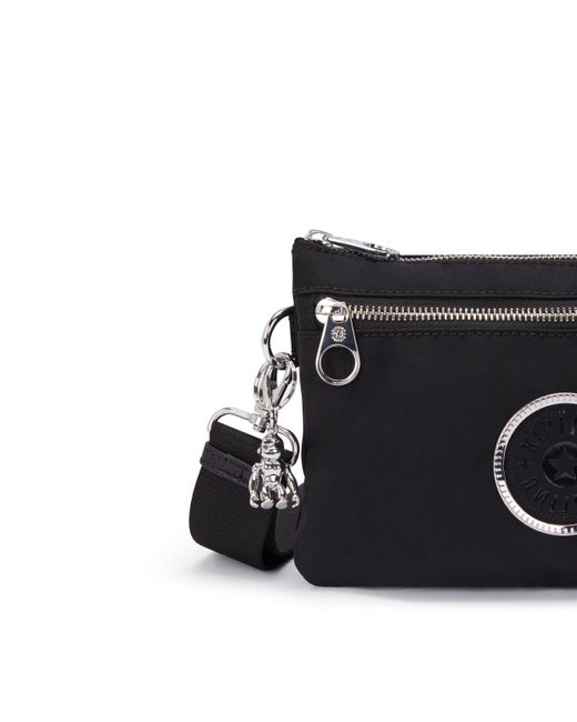 Kipling Black Crossbody Bag Riri Zip Glorious Copper Small