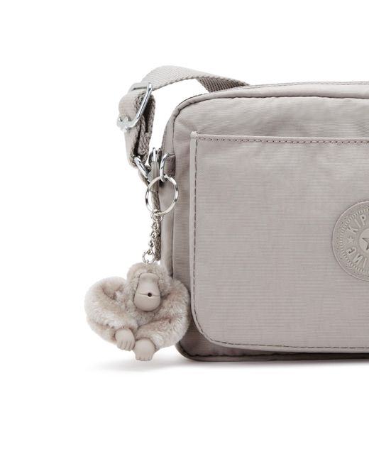 Kipling Green Crossbody Bag Abanu M Gris Medium 100% Polyamide