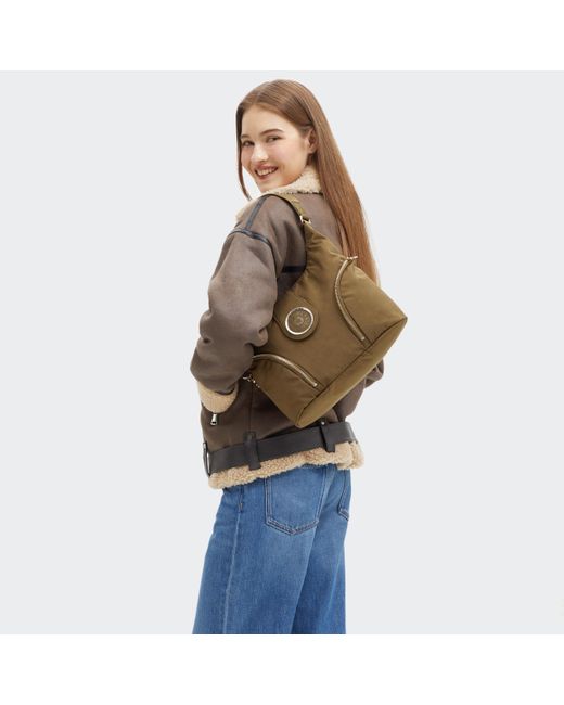 Kipling Brown Shoulder Bag Ilie Dry Laurel Spice Medium