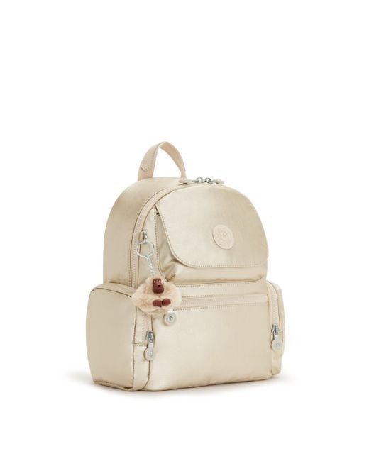 Kipling Blue Backpack Matta Starry Metallic Medium