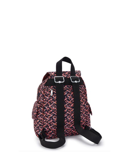 Kipling Purple Backpack City Pack Mini Dancing Bouquet Extra Small
