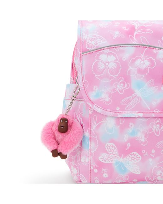Kipling Pink Backpack Codie S Garden Clouds Small