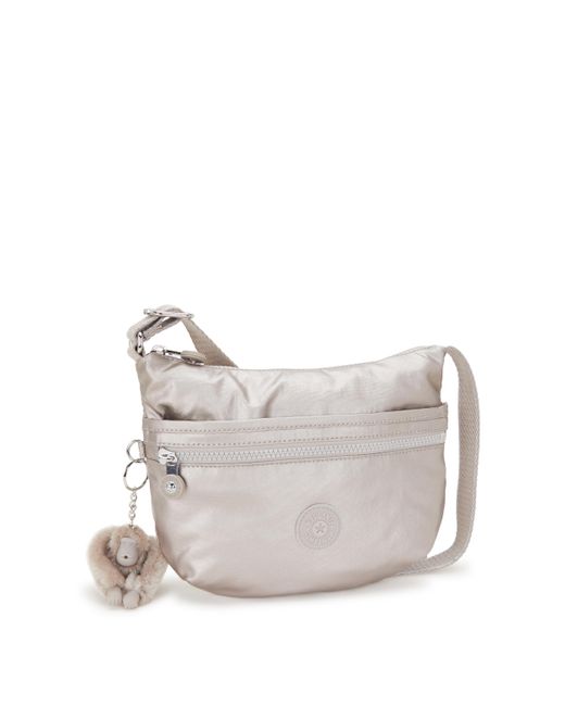 Kipling Gray Crossbody Bag Arto S Metallic Glow Gold Small
